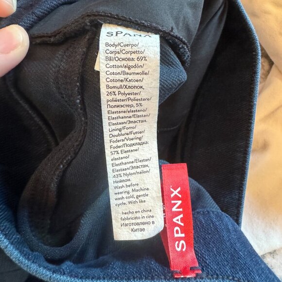 Spanx Jean-ish Ankle Leggings Twilight Rinse Size Medium 20018R Tummy Control - Picture 12 of 16